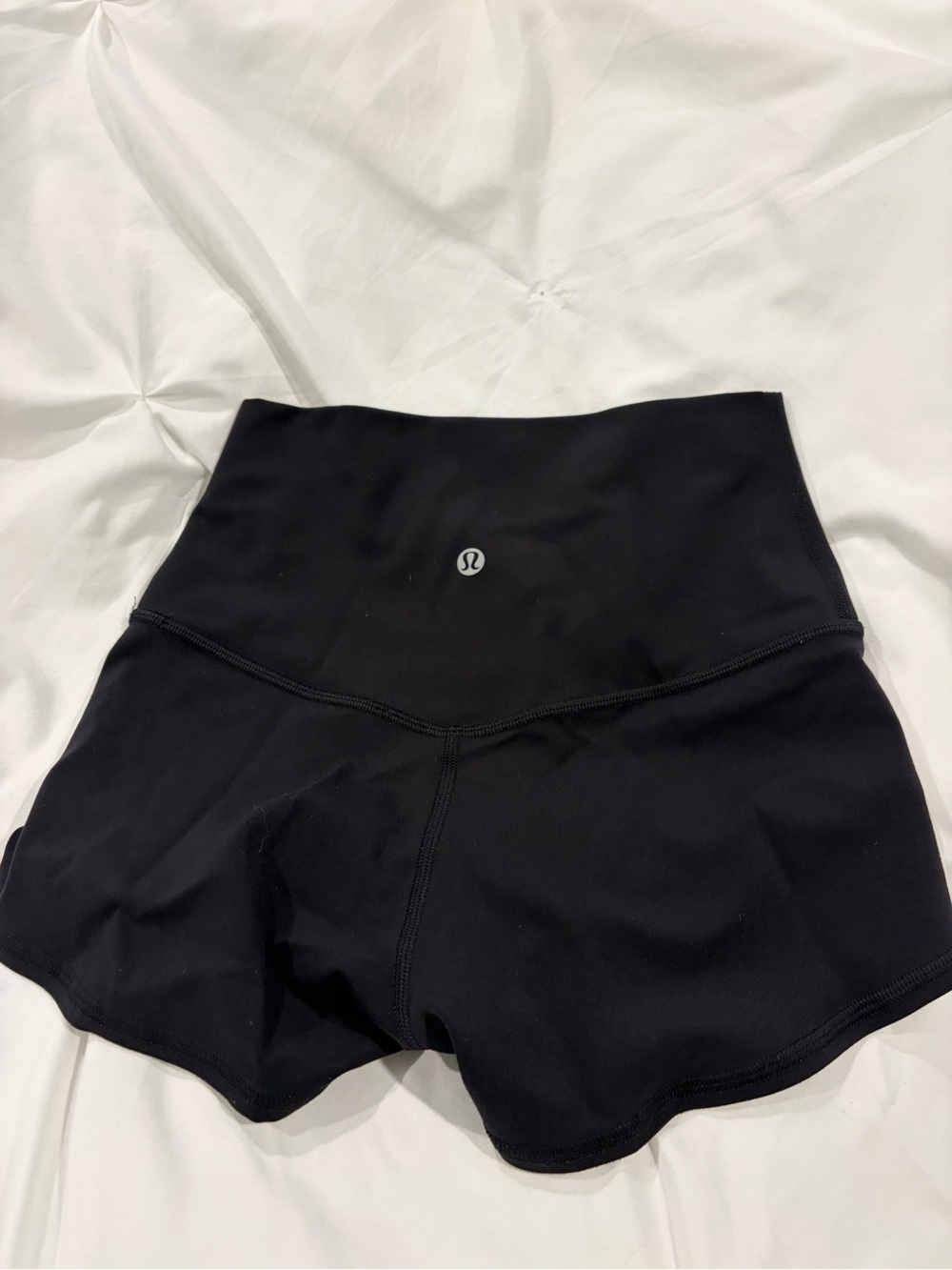 Lululemon Black High Rise Short Shorts Size 4 LW7C02S